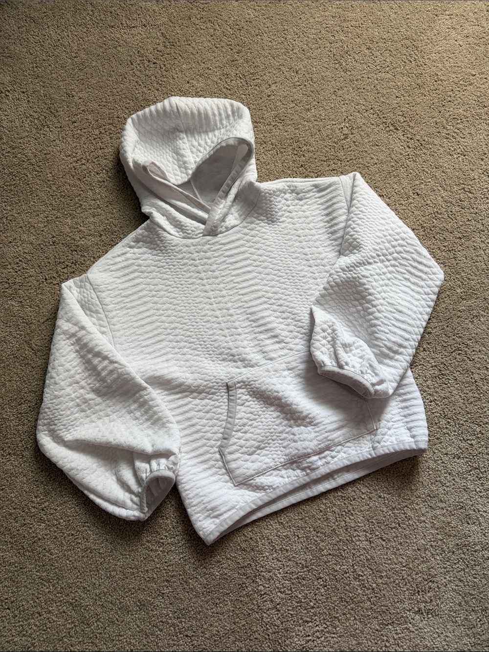 DSG Brand Size Small Kids Hooded Quilted Sweatshirt - Pink, Blue, White - Picture 5 of 7